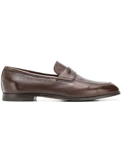 Bally Webb Loafers In Brown