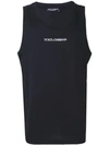 DOLCE & GABBANA SLEEVELESS LOGO TANK TOP