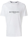 GIVENCHY GIVENCHY FADED LOGO T-SHIRT - WHITE