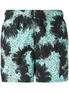 GIVENCHY ABSTRACT PATTERN SWIM SHORTS