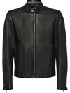 PRADA NAPPA LEATHER BIKER JACKET