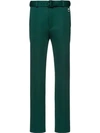 PRADA BOOTCUT JERSEY TAILORED TROUSERS