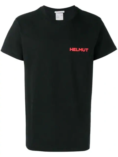 Helmut Lang Little Printed Cotton T-shirt In Black