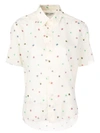 SAINT LAURENT STAR-PRINT SHORT-SLEEVE SHIRT