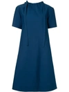 Marni Necktie-embellished Midi Dress In Blue