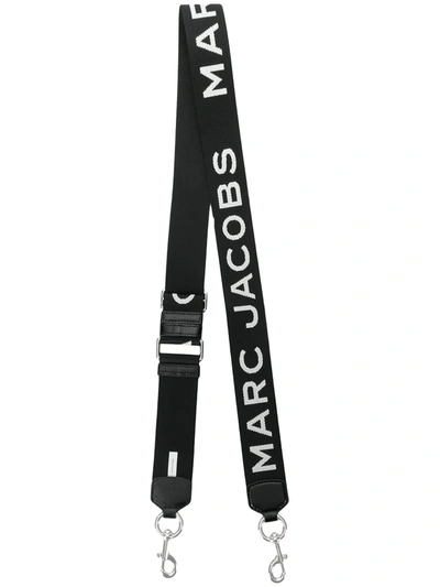 Marc Jacobs Logo Webbing Bag Strap In Black