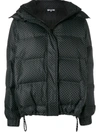 GANNI PRINTED TECH DOWN JACKET