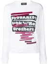 DSQUARED2 'PUNK N ROLL BROTHERS' PRINT SWEATER