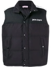 PALM ANGELS LOGO PADDED GILET