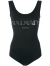 BALMAIN logo printed bodysuit