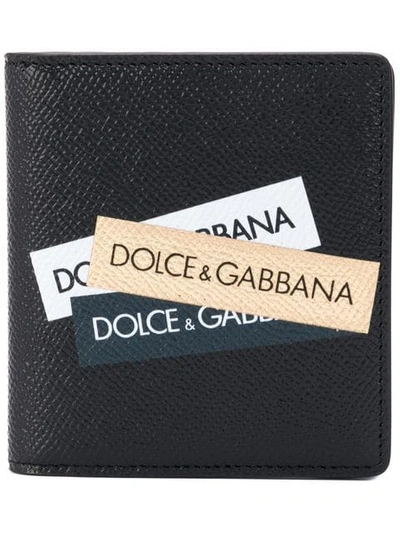 Dolce & Gabbana Dauphine Printed Bifold Wallet In Black