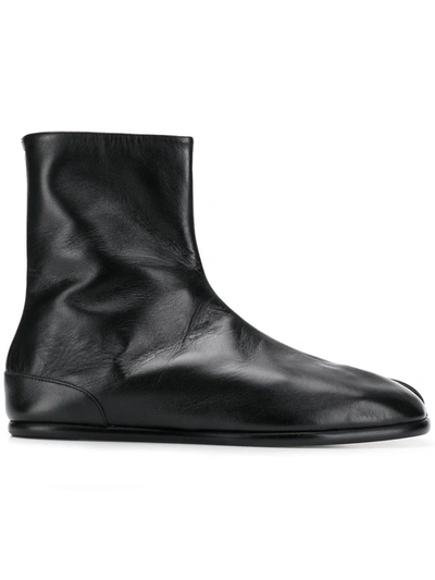 MAISON MARGIELA TABI LEATHER ANKLE BOOTS