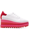 Stella Mccartney Women's Sneak-elyse Platform Wedge Sneakers In Pink