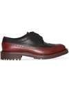 BURBERRY BROGUE DETAIL LEATHER DERBY SHOES