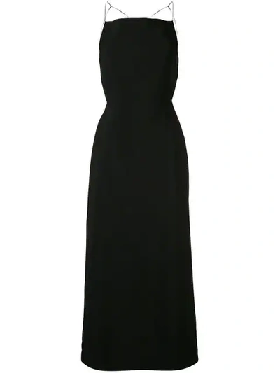 Christopher Esber Backless Outline Column Dress In Black