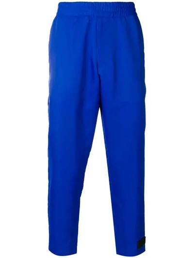 Prada 标贴九分裤 - 蓝色 In Blue