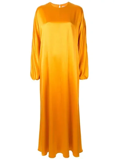 Roksanda Long-sleeve Maxi Dress - 黄色 In Orange