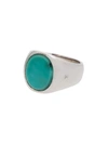 TOM WOOD METALLIC OPAL STERLING SILVER SIGNET RING