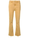 MOTHER CROPPED BOOTCUT TROUSERS