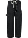 Monse Wide Leg Cargo Trousers In Blue