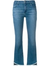 J BRAND CROPPED SLIM-FIT JEANS