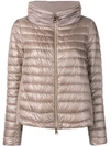 Herno Contrast Panels Padded Jacket In Neutrals
