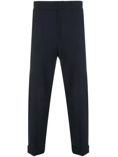 Neil Barrett Elasticated Waist Trousers In Black