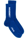 HERON PRESTON LOGO KNIT SOCKS