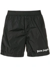 PALM ANGELS LOGO SWIMMING SHORTS