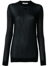 GIVENCHY SHEER LONGSLEEVED JERSEY