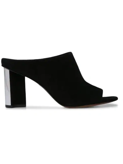 Clergerie Angel Mid-heel Mules In Black