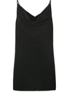 RICK OWENS DRAPED SILK TOP