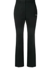 Off-white Tailored Cigarette Trousers In Black