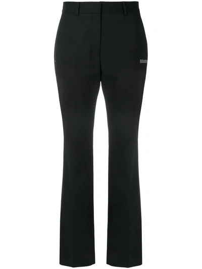 Off-white High-waisted Tailored Trousers In Black