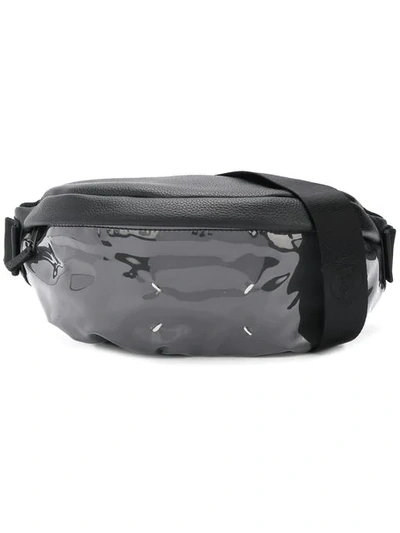 Maison Margiela Combined Vynil Belt Bag In Black