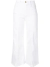 FRAME WIDE LEG CROPPED JEANS