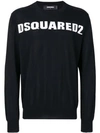 DSQUARED2 DSQUARED2 圆领LOGO套头衫 - 黑色