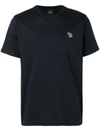 Ps By Paul Smith Zebra-embroidered Cotton-jersey T-shirt In Black