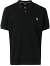 Ps By Paul Smith Ps Paul Smith Slim Fit Zebra Polo Shirt In Black
