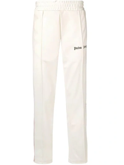Palm Angels Rainbow Stripe Track Trousers In White