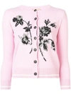 N°21 KNOT FLOWER PATCH CARDIGAN