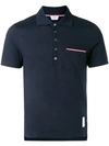 THOM BROWNE JERSEY POLO SHIRT