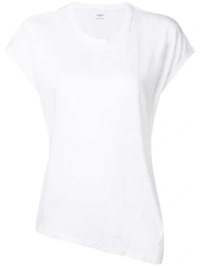 Isabel Marant Étoile Asymmetric Hem T-shirt In White