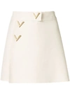 Valentino V-detail Shorts In Dc4 Almond