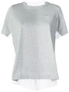 Sacai Double-sided T-shirt In Grey