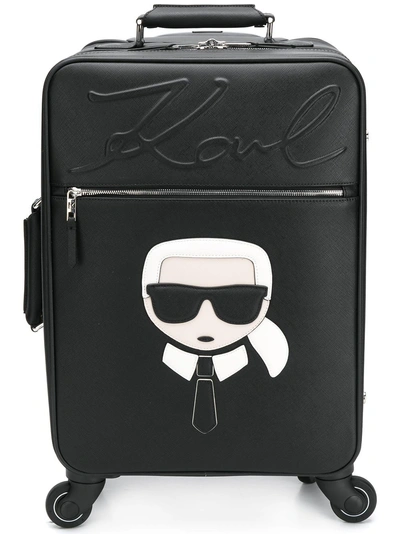 Karl Lagerfeld Ikonik登机箱 - 黑色 In Black