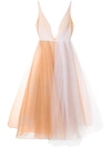 ALEX PERRY JOIA PLUNGE TULLE DRESS