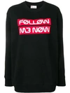 RED VALENTINO FOLLOW ME NOW JUMPER