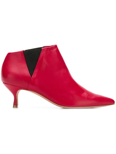 Golden Goose Elasticated Side Ankle Boots In Red