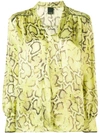 PINKO SNAKE PRINT SHIRT